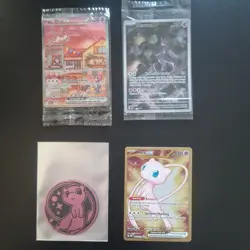 Pokemon TCG- 151 UPC Promo Set - Mew SVP052 - Mewtwo SVP053 - Metal Mew - Image 1