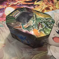 Pokemon TCG Rayquaza EX 2015 Collectors Empty Tin - Image 3
