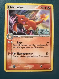 Charmeleon 29/100 Crystal Guardians Reverse Holo Stamped Pokemon TCG - Image 1