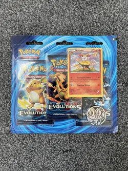 Pokemon TCG XY Evolutions 3 Pack Blister Braixen Brand New Sealed - Image 1