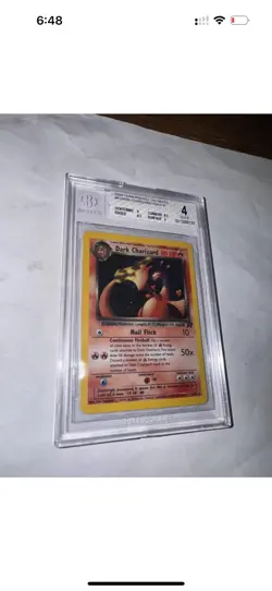 Pokemon Dark Charizard 4/82 Team Rocket Rare Holo bgs 4 LOW POP Rare - Image 5