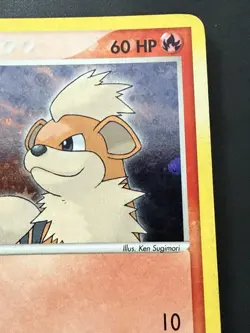 Pokemon TCG FireRed & LeafGreen Growlithe 64/112 Reverse Holo Light Play - Image 4