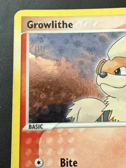 Pokemon TCG FireRed & LeafGreen Growlithe 64/112 Reverse Holo Light Play - Image 5