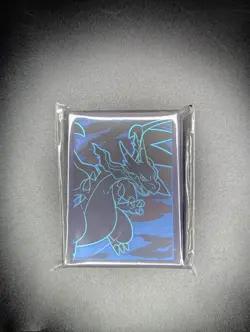 Pokemon TCG Phantasmal Flames Sealed Etb Sleeves Mega Charizard X (65 Sleeves) - Image 1