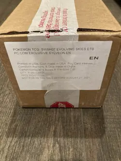 Pokemon Evolving Skies Pokemon Center ETB case (Factory Tape Has Some Holes ) 820650809811 - Image 1