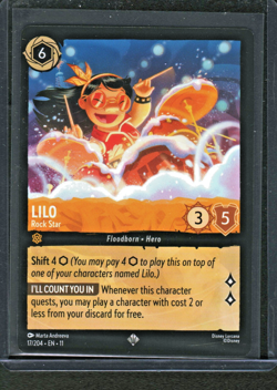 Lilo Rock Star | Super Rare Disney Lorcana Winterspell 17/204 Regular - Image 1
