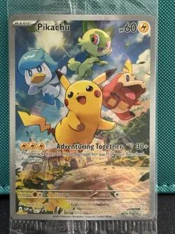 Pikachu 027 Sv: Scarlet & Violet Promo Cards Holo SEALED NM - Image 1