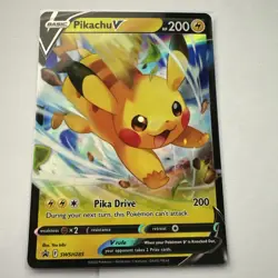 Pokemon Tcg Pikachu V SWSH285 SWSH: Sword & Shield Promo Cards Holo NM - Image 1