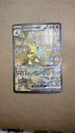 Pokemon TCG Alakazam EX 151 Holo Card Scarlet & Violet 201/165 - Image 1