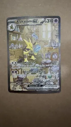 Pokemon TCG Alakazam EX 151 Holo Card Scarlet & Violet 201/165 - Image 2