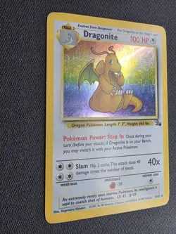 Pokemon TCG Dragonite 4/62 Fossil Rare Holo Card WOTC 1999 - Image 4