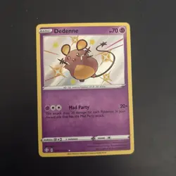 Pokemon Card Dedenne SV051/SV122 Shining Fates Baby Shiny Vault Near Mint - Image 1