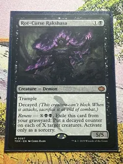 Rot-Curse Rakshasa #87 Tarkir: Dragonstorm - Image 3