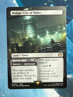 Midgar, City of Mako - MTG Final Fantasy 313 Borderless Non-Foil NM - Image 1