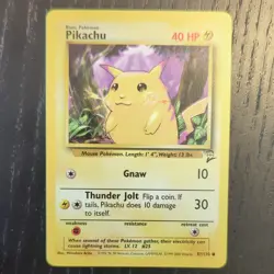 PIKACHU 87/130 - Base Set 2 - VINTAGE WOTC Pokemon Card NM - Image 1