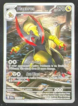 2025 Pokemon Black Bolt #147/086 Haxorus Illustration Rare - Image 1