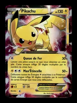 Carte Pokemon Pikachu EX XY84/ Promo XY Francais - Image 1