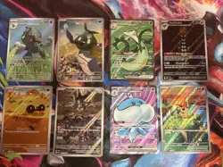Pokemon Black Bolt & White Flare Illustration Rare Lot Of 8 Trubbish Durant - Image 1