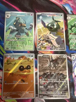 Pokemon Black Bolt & White Flare Illustration Rare Lot Of 8 Trubbish Durant - Image 2