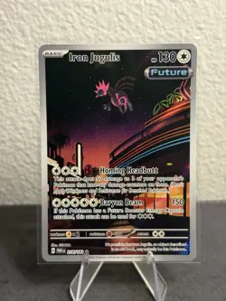 Iron Jugulis 216/182 - SV04: Paradox Rift Illustration Rare Pokemon Holo NM - Image 1