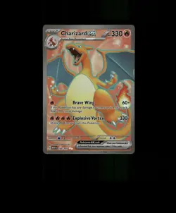 FAN-ART READ DESCRIPTION BELOW HOLO Charizard Card Charizard Pokemon Card p2 - Image 1