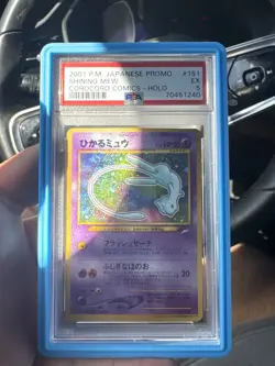 Pokemon Shining Mew Corocoro Comics Promo Holo Japanese PSA EX #151 2001 - Image 1