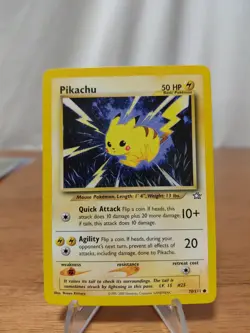 Pokemon Pikachu TCG Neo Genesis 70 Unlimited Common Near Mint - Image 1