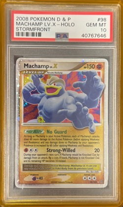 Pokemon Diamond & Pearl Stormfront 98/100 Machamp LV.X PSA 10 POP 17 - Image 1