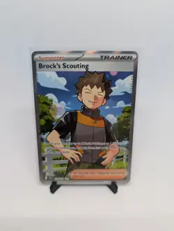 Pokemon TCG Brock's Scouting Trainer Full Art Journey Together 179/159 Mint - Image 1