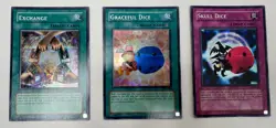 Yugioh Eternal Duelist Soul Complete Set- Exchange, Graceful Dice and Skull Dice - Image 1