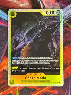Gecko Moria - OP14-104 The Azure Sea's Seven Foil One Piece TCG - Image 1
