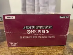 OP11 Booster Box A Fist Of Divine Speed One Piece TCG Sealed English - Image 2