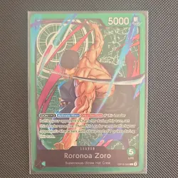 Bandai One Piece CCG Roronoa Zoro Leader Card OP12-020 5000 Power English - Image 1