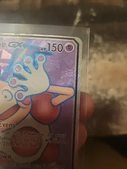 Mr. Mime GX (156/168) Celestial Storm Full Art Ultra Rare Pokemon Card Damaged - Image 3