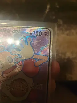 Mr. Mime GX (156/168) Celestial Storm Full Art Ultra Rare Pokemon Card Damaged - Image 4