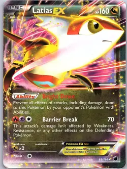 Latias EX 85/116 Plasma Freeze - Pokemon Card - NM - Image 1