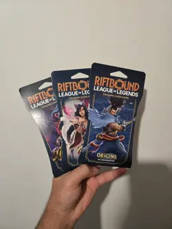Riftbound Origins League of Legend Trading Card Game Sleeved Booster Pack 30 Lot - Image 2