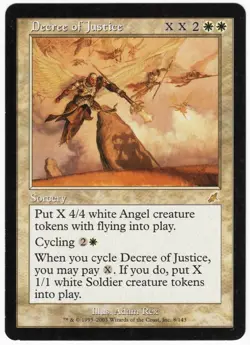 Decree of Justice 2003 Scourge White Rare Sorcery MTG SP - NM AZ3 - Image 1