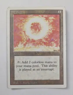 90's Sol Ring Revised Edition Magic the Gathering MTG (#1) - Image 1
