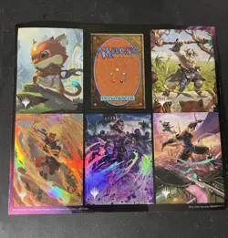 Magic the Gathering MTG Foil Sticker Sheet 2024 -Wizards Of The Coast -Ittoku - Image 1
