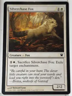 Silverchase Fox - Innistrad - Magic the Gathering MTG Nice! - Image 1