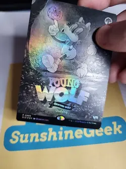 Young Wolf (Black & White Foil) Secret Lair Drop Foil - Image 2