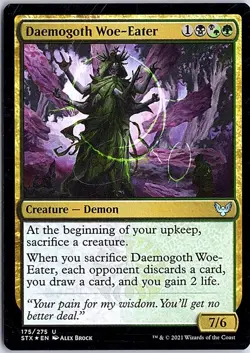 Daemogoth Woe-Eater U Strixhaven: School of Mages 175 LP Foil Magic - Image 1