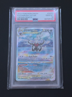 PSA 10 Darkrai VSTAR Crown Zenith Galarian Gallery GG50/GG70 Pokemon Card - Image 3