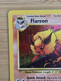 Flareon Holo Rare – Jungle Set 3/64 – Vintage Pokemon Card (1999 WOTC) MP - Image 2