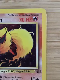 Flareon Holo Rare – Jungle Set 3/64 – Vintage Pokemon Card (1999 WOTC) MP - Image 3