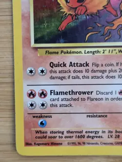 Flareon Holo Rare – Jungle Set 3/64 – Vintage Pokemon Card (1999 WOTC) MP - Image 5