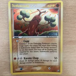 Pokemon Reverse Foil Card : Sudowoodo 15/115 (Ex Unseen Forces) stamped - Image 1