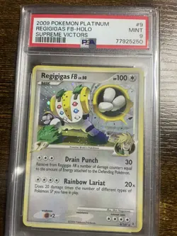 Pokemon 2009 Regigigas Fb Holo Platinum Supreme Victors 9/147 MINT PSA 9 - Image 1