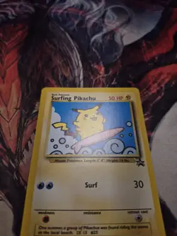 Pokemon TCG Surfing Pikachu 28/53 Wotc Promo MP - Image 2